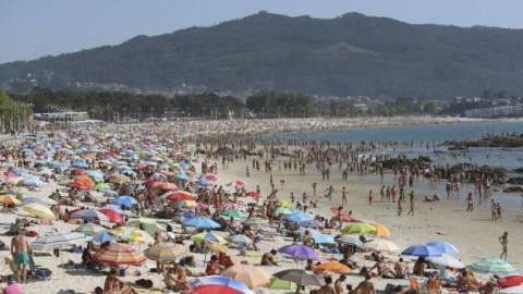 La playa de Samil (Vigo), en una imagen de archivo. EFE