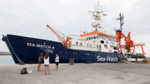 El barco 'Sea Wacth 4' se estrena para salvar a migrantes en solitario en el Mediterráneo Central