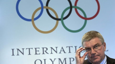 Thomas Bach, presidente del COI, este miércoles en Lausana. /REUTERS