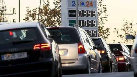 Una gasolinera en Carabanchel (Madrid). EFE