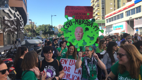 Málaga se suma a la huelga general de educación en Andalucía