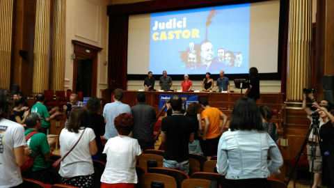 Membres del tribunal: David Bondia, David Fernàndez, Miren Etxezarreta, Monica Vargas i Marco Aparicio (d'esquerra a dreta).