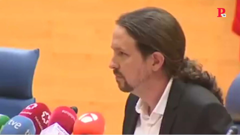 Abucheos a Pablo Iglesias durante una intervenciÃ³n en el campus de Somosaguas