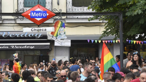 Fiestas del 'Orgullo Gay' en al barrio madrileño de Chueca.EFE/Archivo