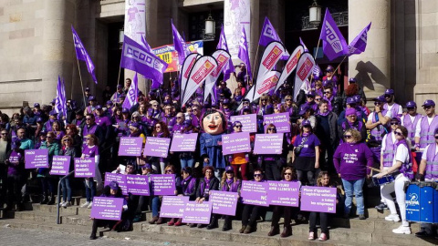 Mobilització de CCOO aquest divendres amb motiu del 8-M. CCOO