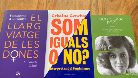 Portades de tres nous llibres sobre feminisme.