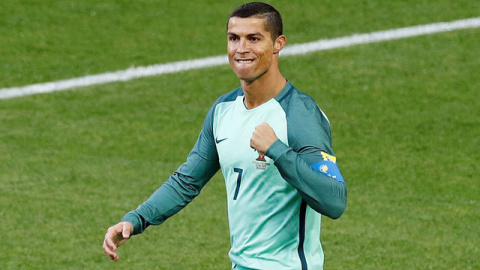 Cristiano Ronaldo en un entrenamiento de la selección lusa /EFE