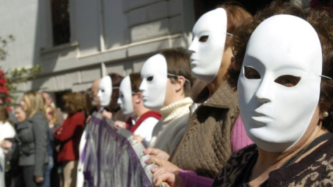 Manifestación contra la violencia machista.