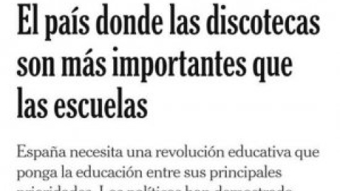 "'The New York Times' descubre que las prioridades de España son el fútbol, las playas, las corridas y las discotecas... Se nota que las noticias tardan en llegar al otro lado del charco"