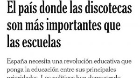 "'The New York Times' descubre que las prioridades de España son el fútbol, las playas, las corridas y las discotecas... Se nota que las noticias tardan en llegar al otro lado del charco"