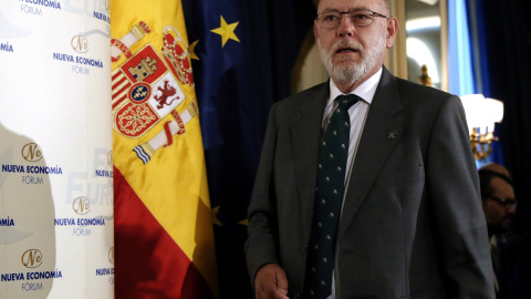 El fiscal general del Estado, José Manuel Maza, poco antes de su intervención en un desayuno informativo. EFE/Sergio Barrenechea