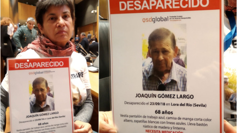 Charo Gómez, hermana del desaparecido Joaquín Gómez.