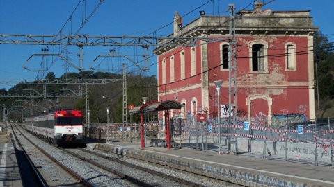 La estación de Santa Maria de Palutordera está en desuso y serà centro de acceso a un parque natural. /Joan Carles Salmerón