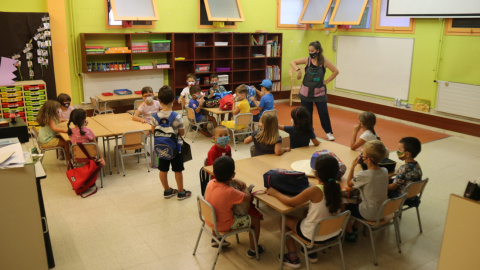 Una classe d'infantil de l'Escola Catalònia de Barcelona. Miquel Codolar | ACN