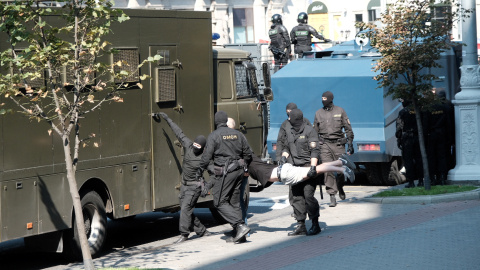 Manifestaciones de Minsk. Fuente: REUTERS.