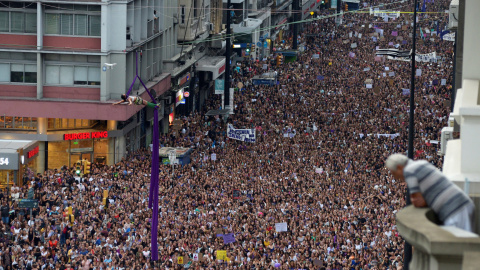 Marcha del 8M en Uruguay. REUTERS/Andres Cuenca Olaondo