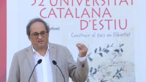 El president de la Generalitat, Quim Torra, a la Universitat Catalana d'Estiu