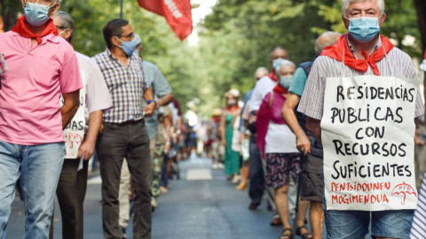 Pensionistas en Bilbao