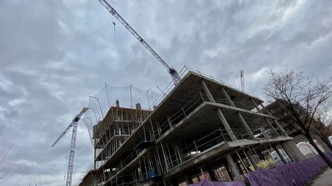 Edificio de viviendas en construcción en Madrid. E.P.