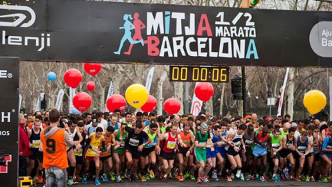 Imagen de archivo de la maratón de Barcelona.