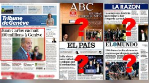 Este 'corinavirus' sí que es peligroso: ni rastro en las portadas de los tejemanejes de Juan Carlos I en Suiza