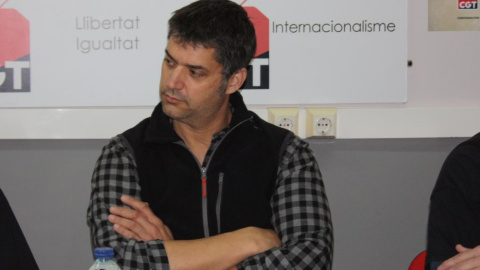 Ismael Furió, presidente del comité de empresa de Salvamento Marítimo por la CGT.