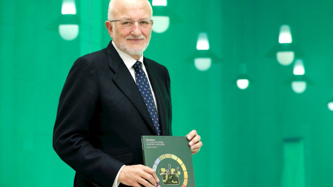 El presidente de Mercadona, Juan Roig, en la presentacion de los resultados de la compañía en 2019. EFE/ Manuel Bruque