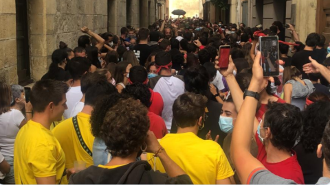 Cercavila a Vilafranca del Penedès, on hi han  participat centenars de persones