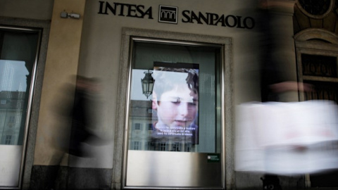 La sede del banco Intesa SanPaolo en Turín. AFP/Marco Bertorello