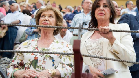 Carmen Martínez-Bordiú y su madre, Carmen Franco Polo, en una imagen de archivo. EFE