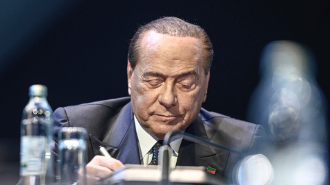 El ex primer ministro italiano y presidente del partido Forza Italia Silvio Berlusconi