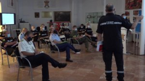 Reunión para abordar la coordinación de los rastreadores del Ejército