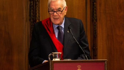 15/06/2019.- Ernest Maragall durante la sesión constitutiva del Ayuntamiento de Barcelona el pasado sábado. EFE/ Quique García