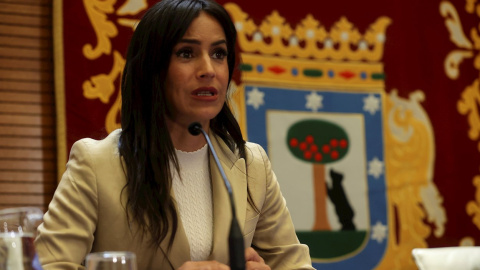 18/09/2020.- La vicealcaldesa de Madrid, Begoña Villacís, durante la rueda de prensa. / EFE - Juanjo Martín