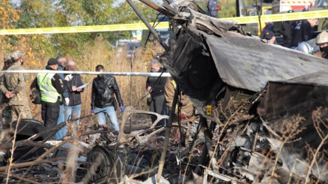 Mueren 26 personas en un accidente de un avión militar en Ucrania / EFE