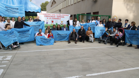 Una treintena de familias piden un nuevo centro de educación especial en la Selva (Girona). ALEIX FREIXAS/ACN