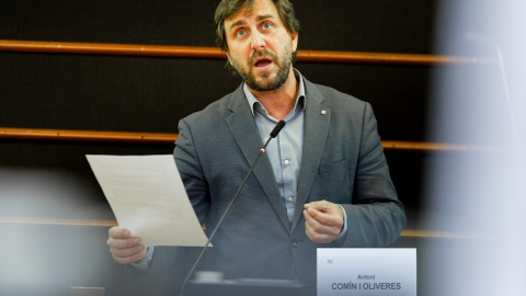 L'eurodiputat de JxCat, Toni Comín, durant un debat a l'Eurocambra, PARLAMENT EUROPEU / ACN