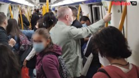 Madrid sufre restricciones de movilidad pero el metro sigue abarrotado