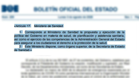 El Gobierno crea una Secretaría de Estado de Sanidad