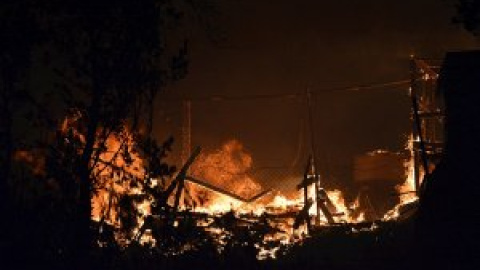 Un incendio destruye gran parte del campamento de refugiados griego de Moria