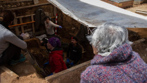 Exhumación de Timoteo Medieta en el cementerio de Guadalajara por orden de la Justicia de Argentina.Óscar Rodríguez, miembro de la ARMH