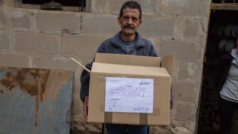 Exhumación de Timoteo Medieta en el cementerio de Guadalajara por orden de la Justicia de Argentina.Óscar Rodríguez, miembro de la ARMH