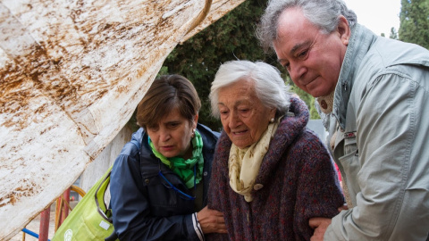 Exhumación de Timoteo Medieta en el cementerio de Guadalajara por orden de la Justicia de Argentina.Óscar Rodríguez, miembro de la ARMH