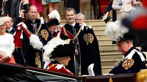 El rey Felipe VI junto al príncipe Guillermo de Inglaterra. EFE