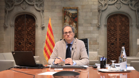 El president de la Generalitat inhabilitat, Quim Torra. GOVERN