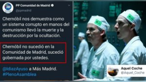 "Más Madrid gobernaba en Chernóbil mientras Ayuso votaba a Felipe VI para repartidor de Telepizza"