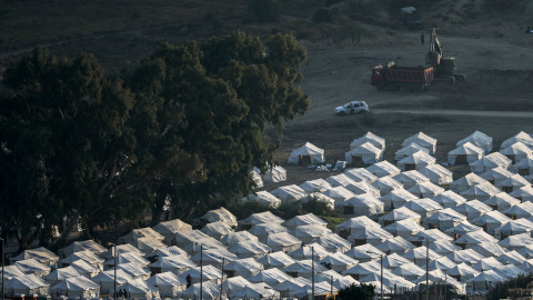 Las carpas instaladas en el nuevo campo de refugiados de Lesbos, Grecia.- REUTERS/Alkis Konstantinidis