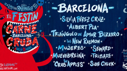 Cartel del Festín de Carne Cruda.