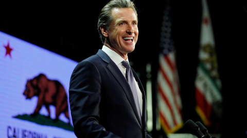 El gobernador de California Gavin Newsom./REUTERS