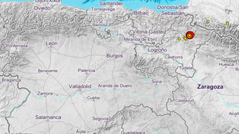 Mapa de la zona donde se han registrado los terremotos. / Europa Press